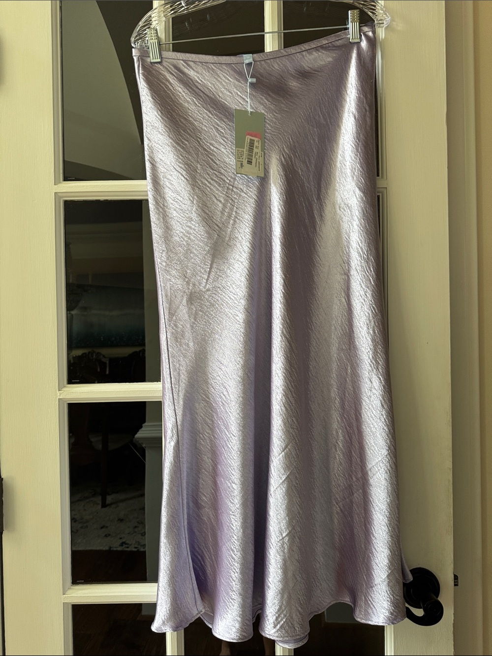ANTONIO MELANI Iridescent Lavender Maxi Skirt